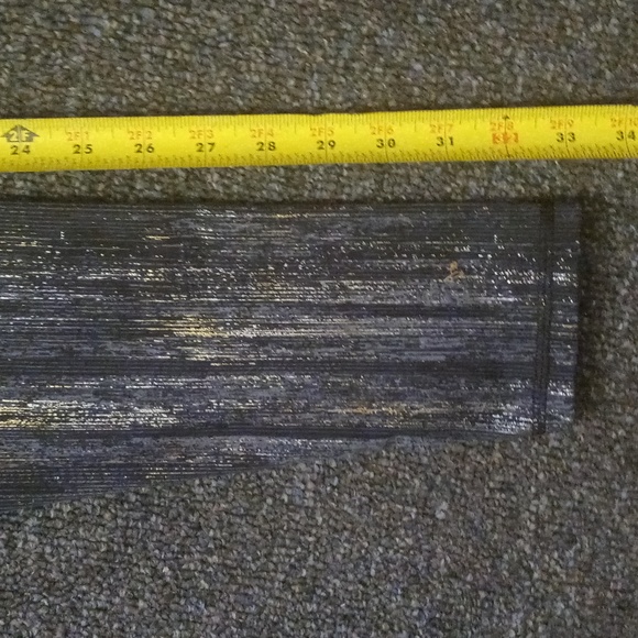 KNOCKOUT BY VICTORIA SECRET BLACK METALLIC LEGGINGS NWOT - Picture 9 of 11